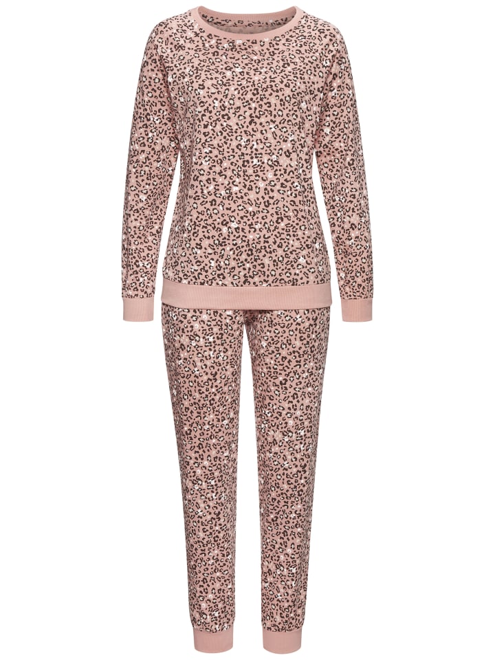 

VIVANCE DREAMS Пижама с темно-розовым и черным узором