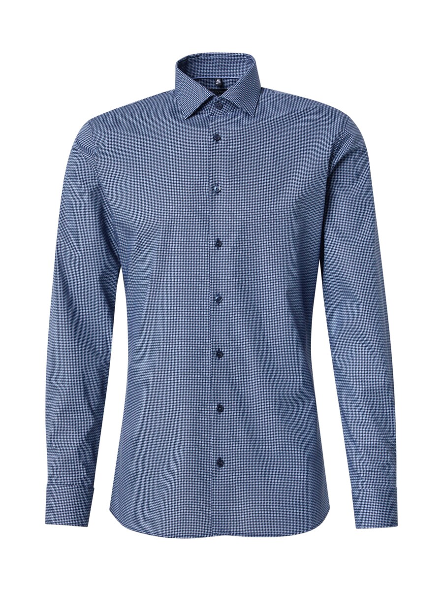 

Рубашка Slim Fit на пуговицах OLYMP, темно-синий/светло-синий