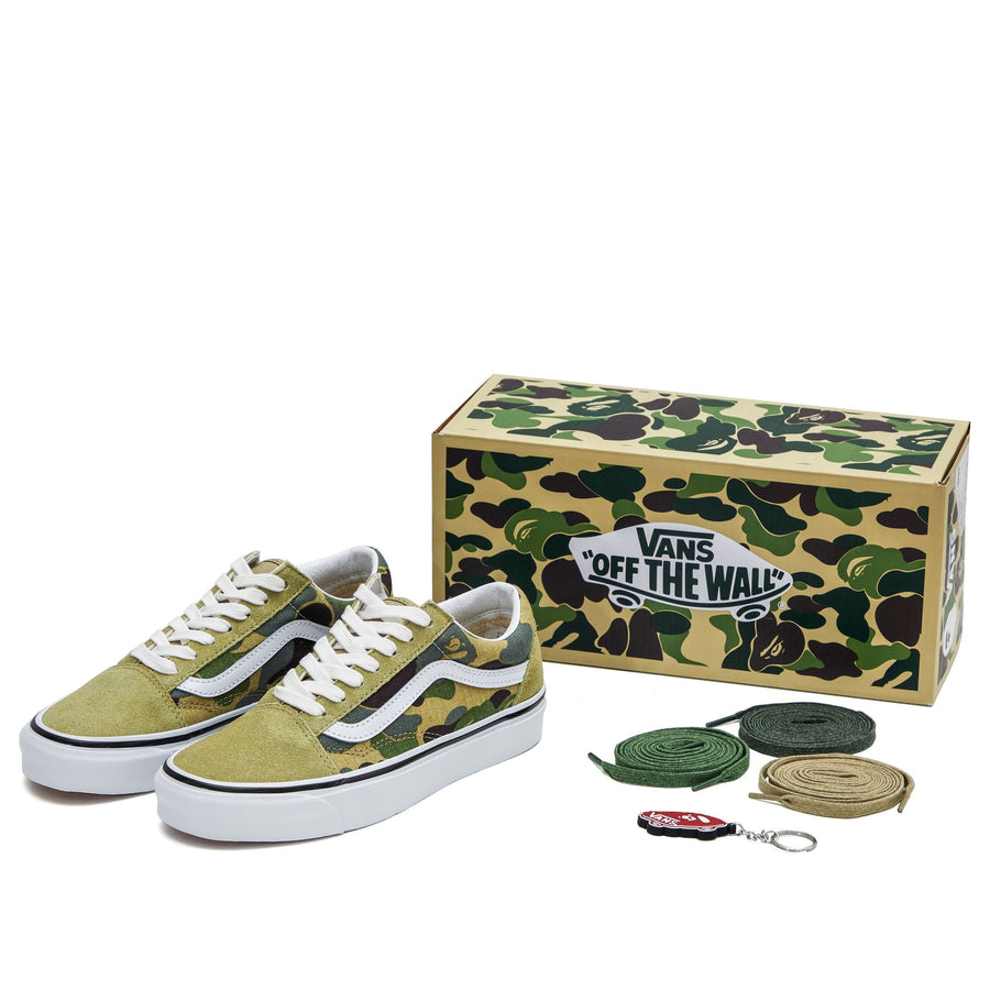 

Кеды Vans BAPE x Old Skool 36 DX 'Green Camo', зеленый
