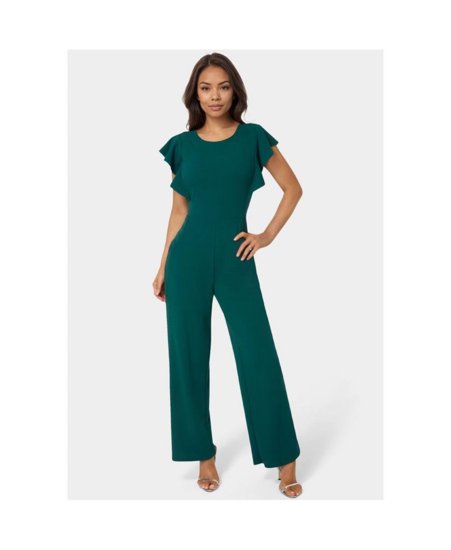 

Женский комбинезон из крепа с оборками на рукавах Bebe, Hunter