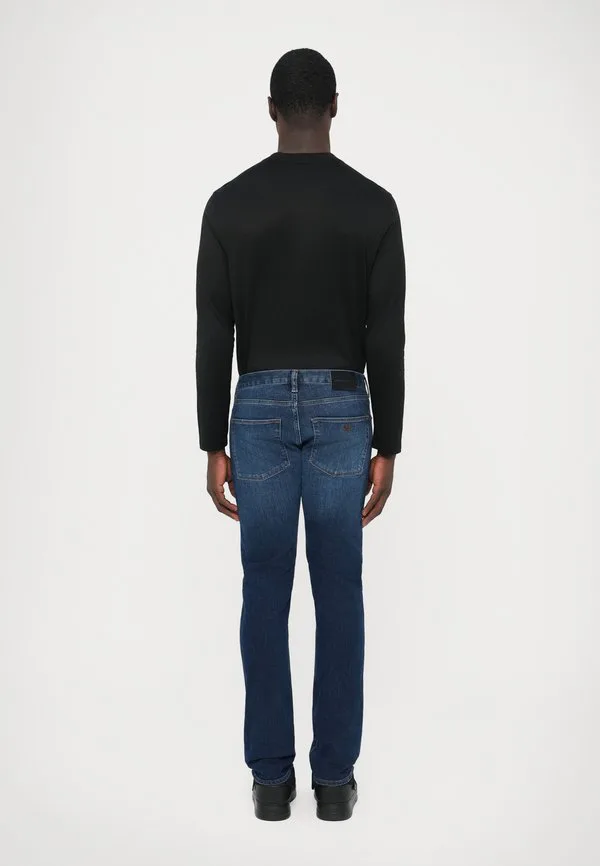 Брюки с карманами прямые джинсы Emporio Armani, Medium Blue Denim — фото 3