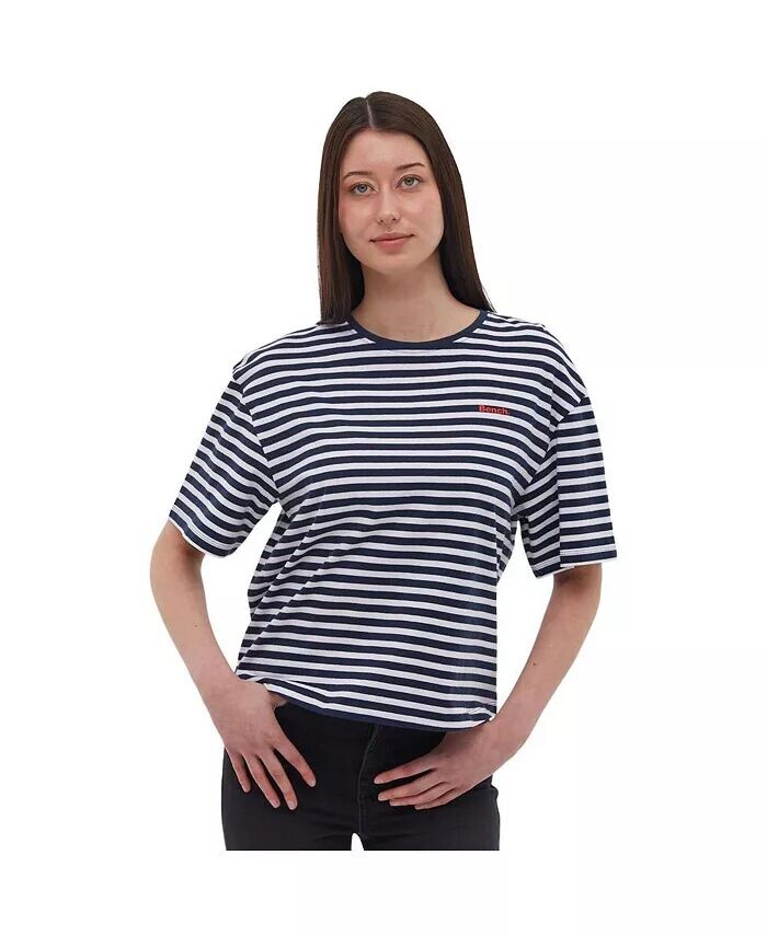 

Женская футболка Aife Over Stripe Bench DNA, синий