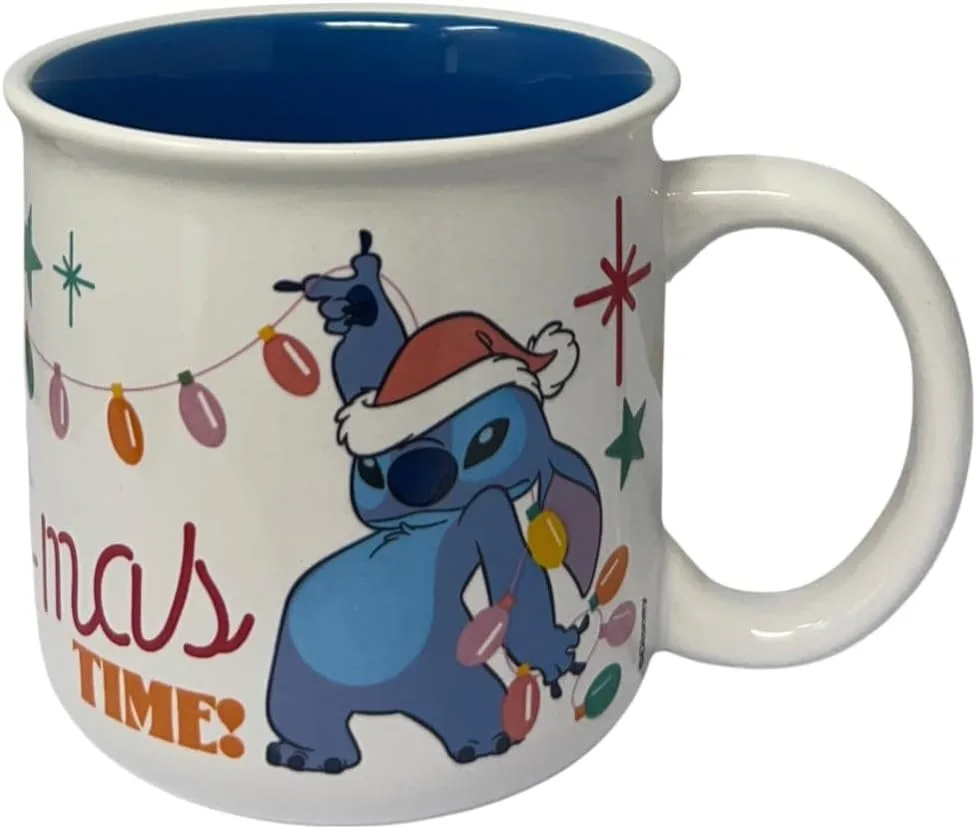 Керамическая кружка Disney Stitch на Рождество 414 мл для детей Cartoon