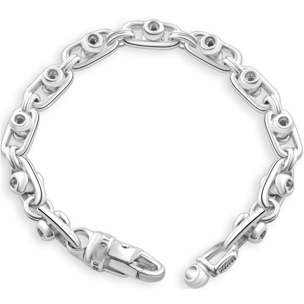 

Мужской браслет из 14-каратного золота (49 грамм) или платины (92 грамма) шириной 7,5 мм и длиной 8,5 дюймов Pompeii2, 14K Yellow Gold