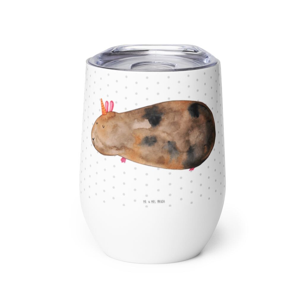 

Мистер и миссис Панда Винная чашка Единорог, морская свинка - белый - подарок, горячие напитки, морская свинка, единорог, высококачественная чашка для вина, морской единорог, украшение в виде единорога, чашка для питья Mr. & Mrs. Panda