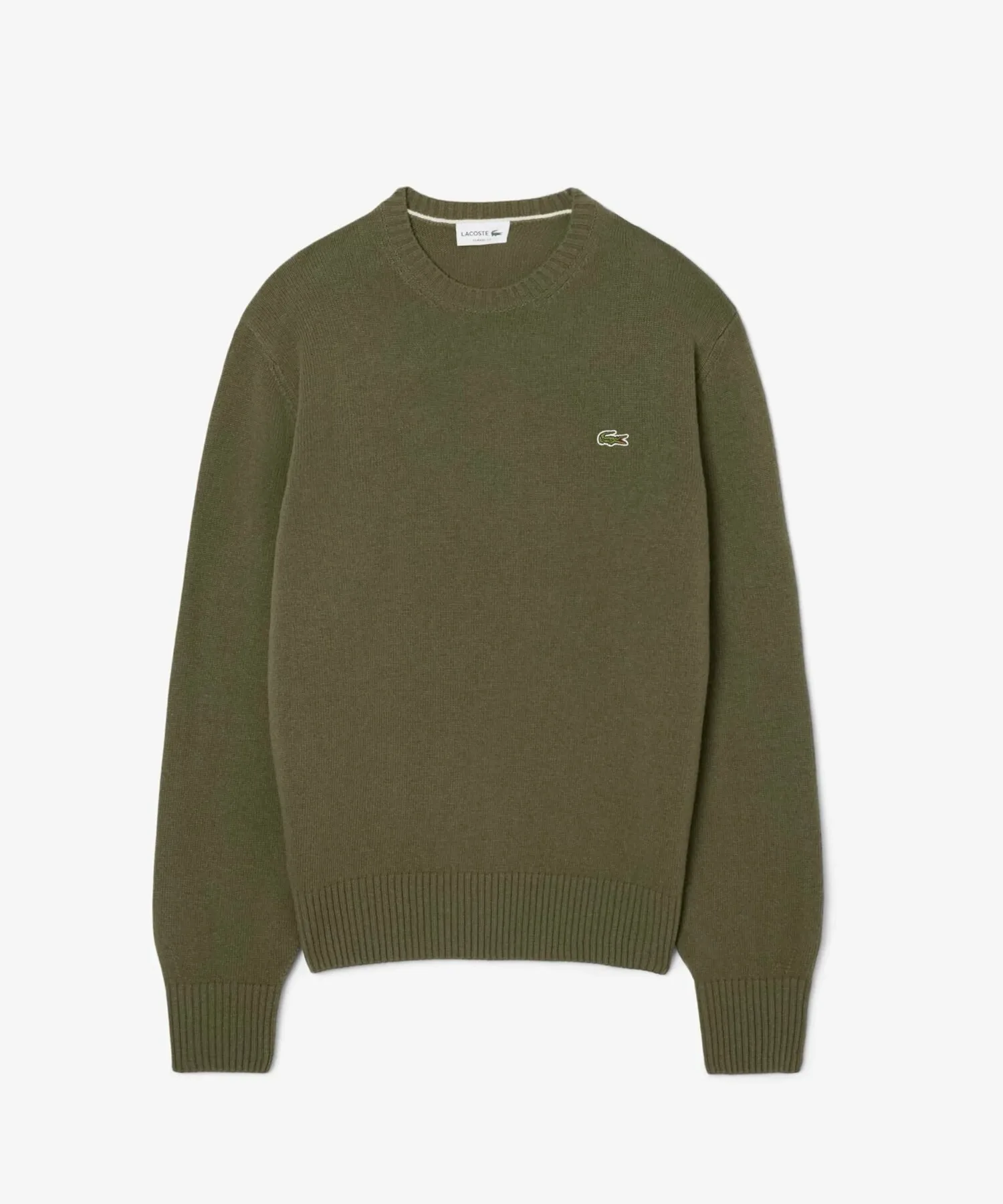 Вязаный шерстяной свитер LACOSTE, Olive — фото 4