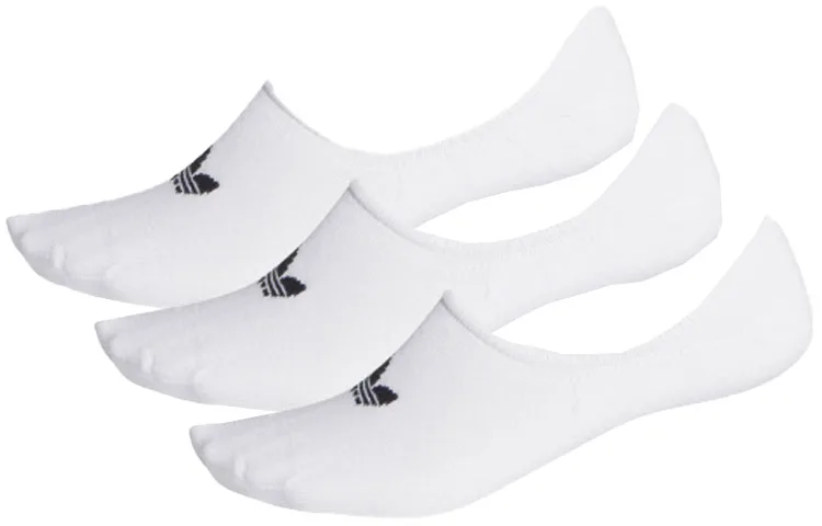 Низкие носки (набор из 3 штук) Adidas Originals, 1 Set 3 Packs (White)