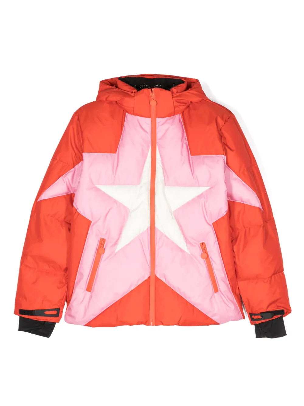 

Пуховик со вставками Stella McCartney Kids, красный
