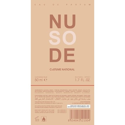 Costume National So Nude Natural Spray Eau De Parfum 50ml — фото 2