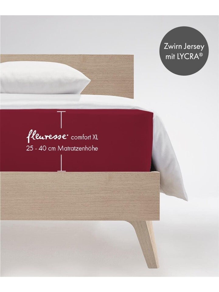 

Простыня Fleuresse Comfort XL, бордо