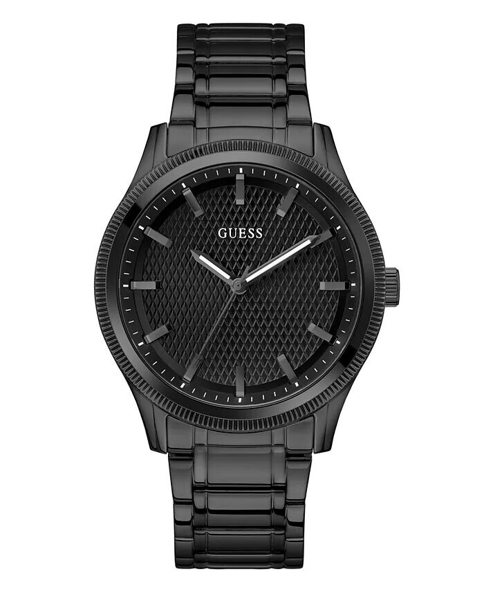 

Мужские аналоговые черные часы из нержавеющей стали, 44 мм GUESS, черный