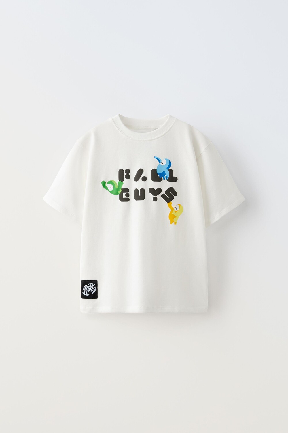 

Футболка raised fall guys ZARA, белый