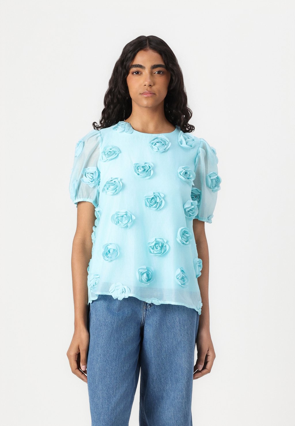 

Блуза VMROSE FLOWER Vero Moda, бирюзовый