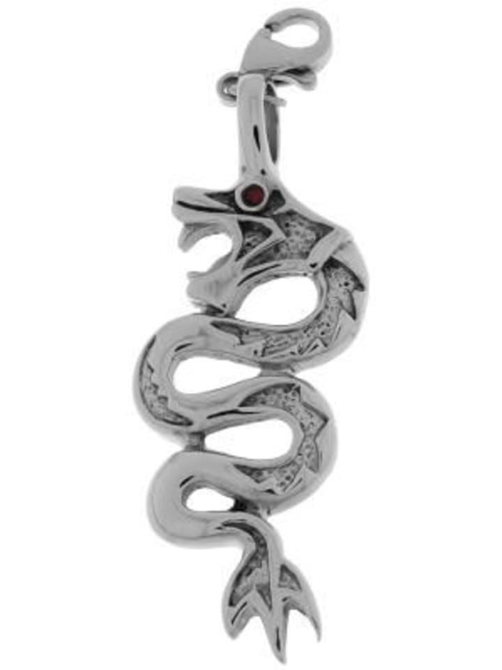 

Adeliás Женский кулон из нержавеющей стали с кубическим цирконием в серебряной оправе