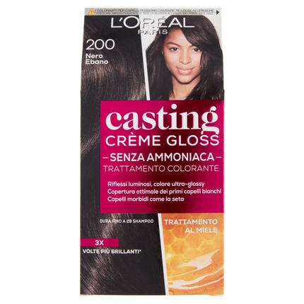 

Полуперманентная краска для волос L'Oreal Paris Casting Creme Gloss 200 Ebony Black