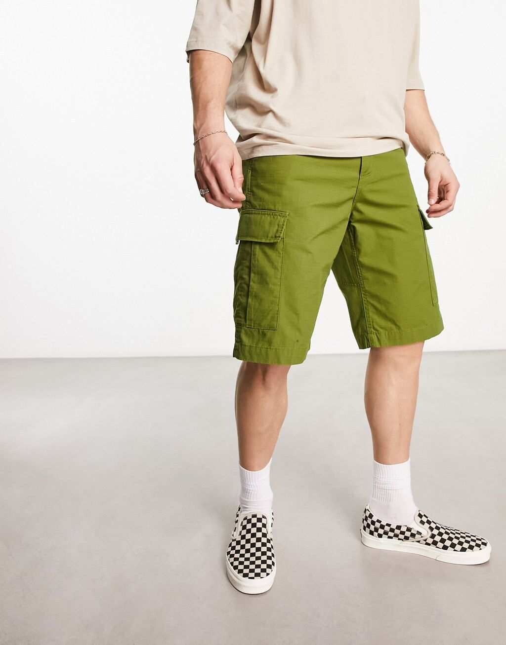 

Зеленые шорты карго Carhartt WIP Regular, Зеленый, Зеленые шорты карго Carhartt WIP Regular