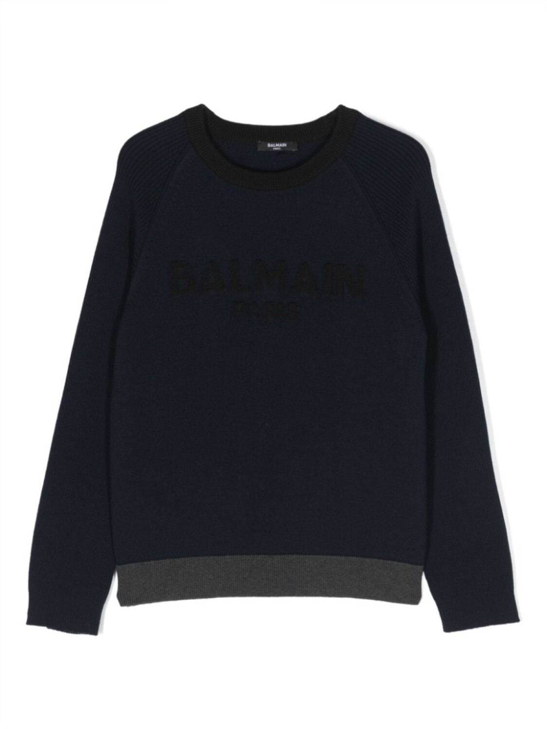 

Balmain Kids джемпер с тисненым логотипом, синий