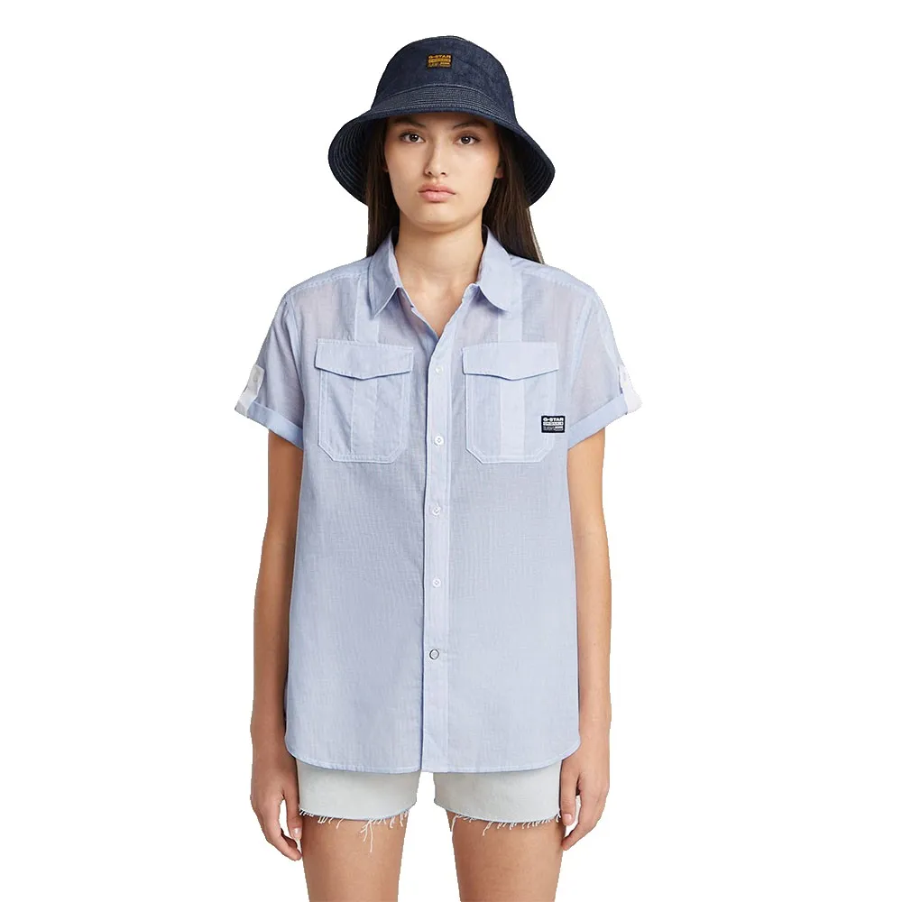 

Рубашка с коротким рукавом G-Star Button Through, синий