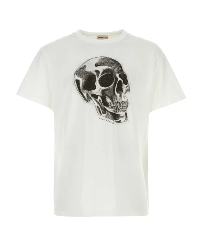 

Хлопковая футболка Alexander Mcqueen, белый