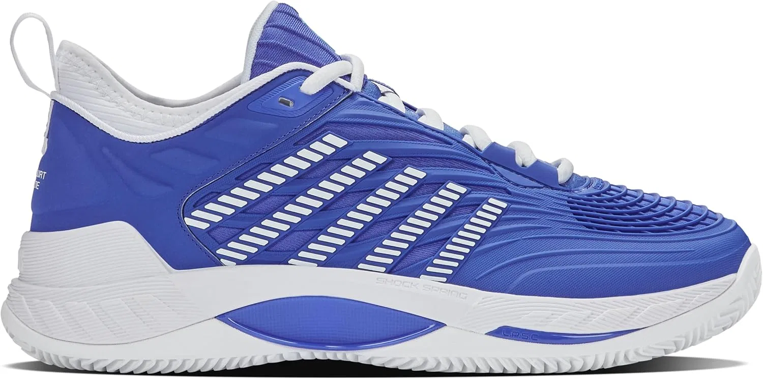 Мужские теннисные кроссовки K-Swiss Hypercourt Supreme 2 для игры на грунте, Dazzling Blue White Baltic Sea