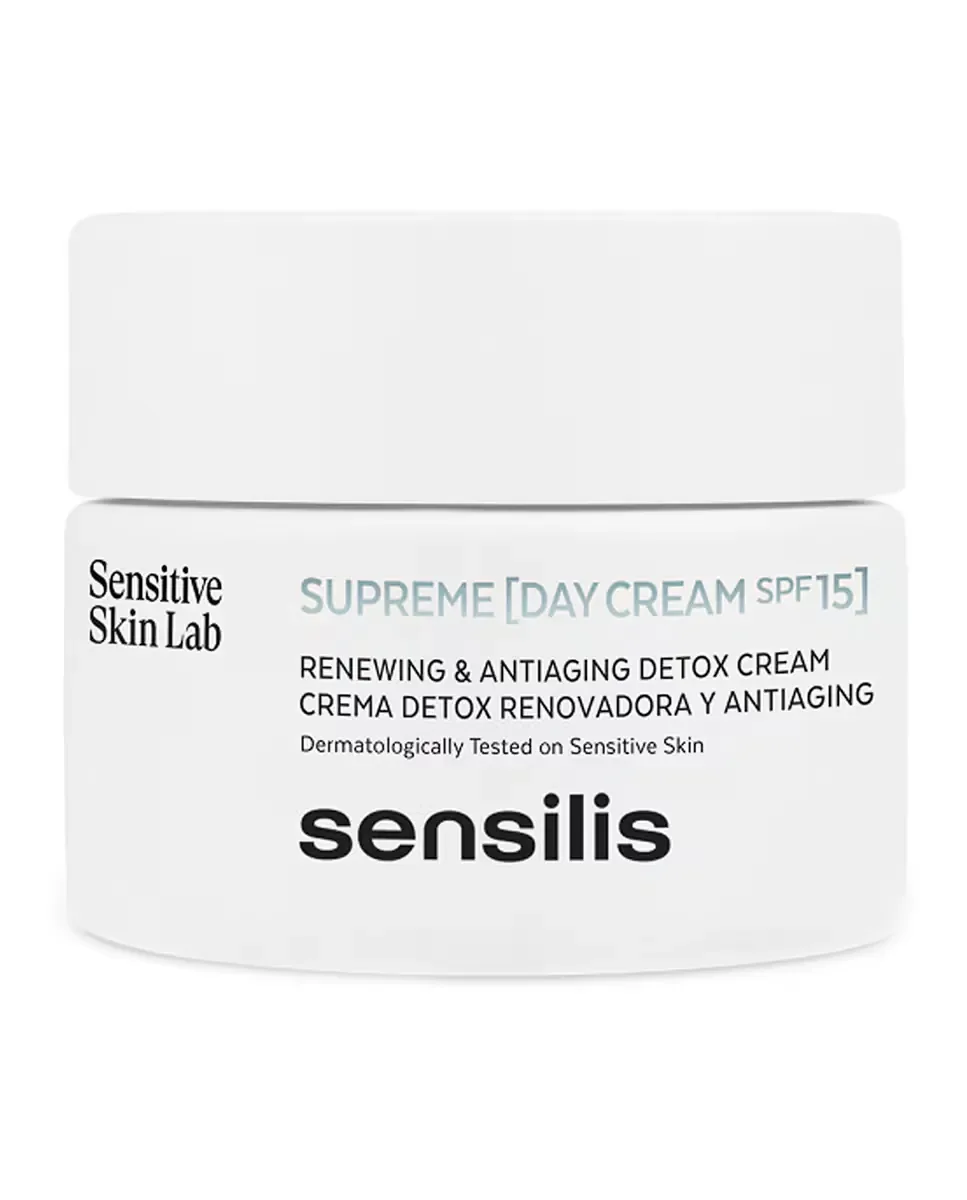 Крем для лица Sensilis — Дневной Supreme SPF15+ Detox, обновляющий и антивозрастной, 50 мл