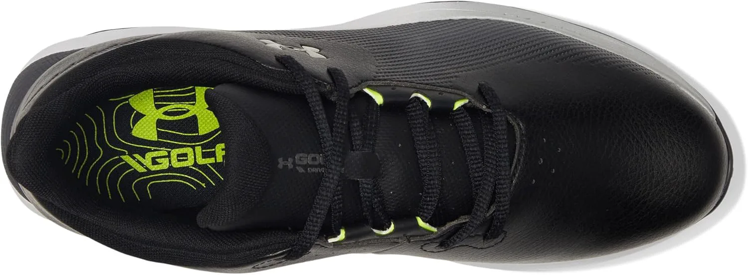 Мужские гольф-туфли Under Armour Drive Fade, черный/металлик серебристый — фото 2