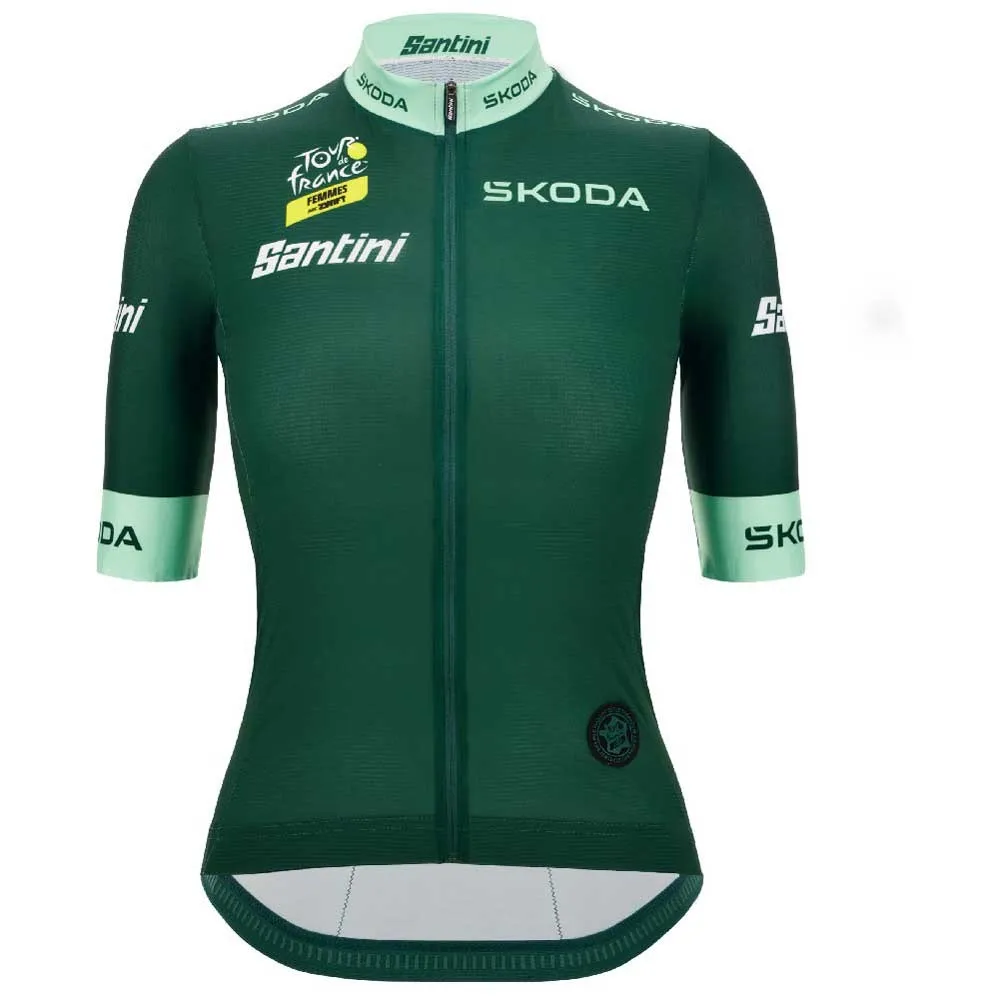 

Джерси Santini Tour De France Avec Zwift зеленый 2025 short sleeve, зеленый