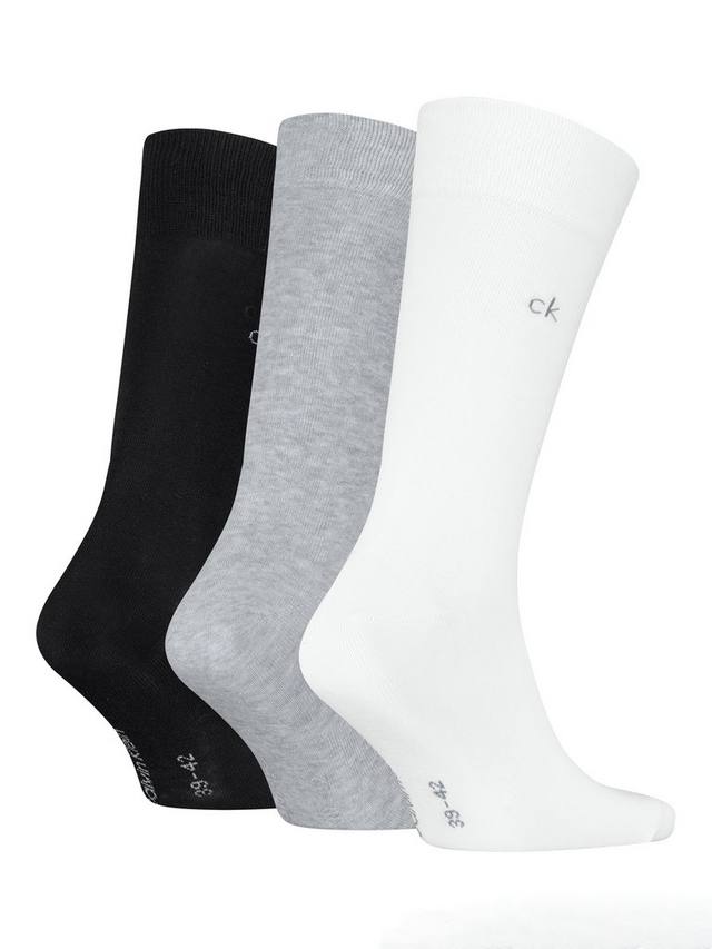 Классические носки Calvin Klein Calvin Klein, Pack of 3, Black/Multi — фото 2