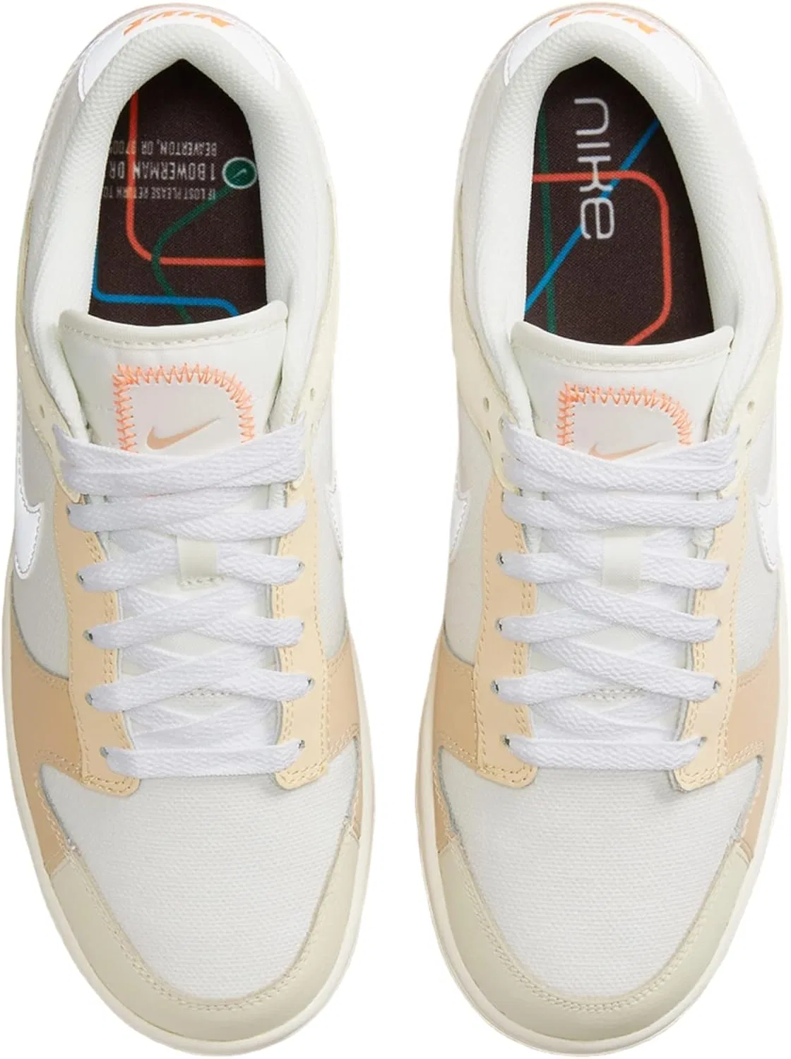 Кроссовки мужские Nike Dunk Low, цвет White/Sail/White Sanddrift — фото 4