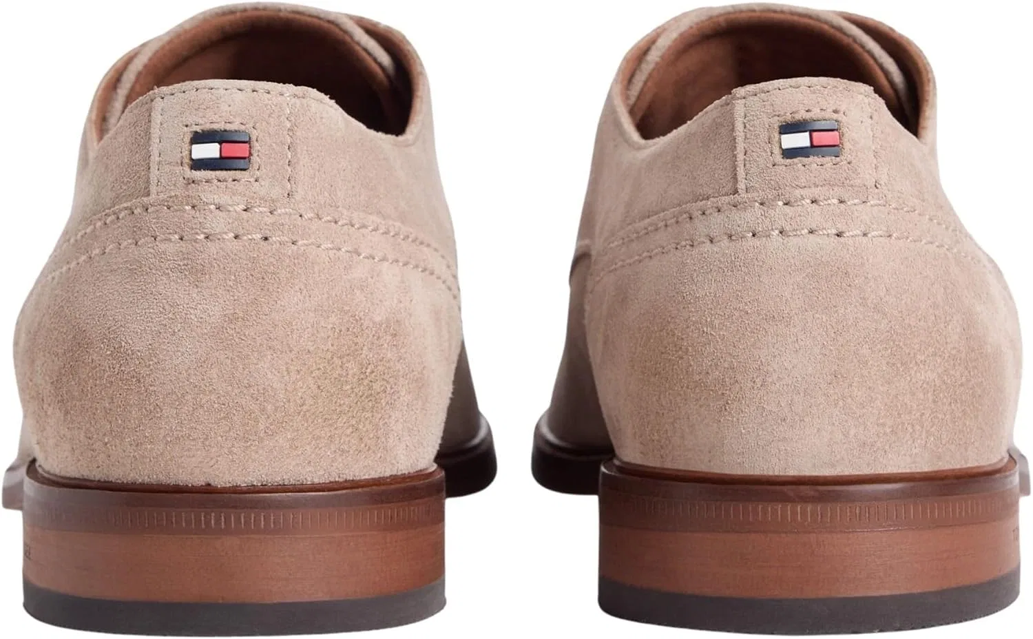 Мужские замшевые туфли-дерби Tommy Hilfiger Hilfiger Fm0fm05776, Beige Coastal Taupe — фото 2