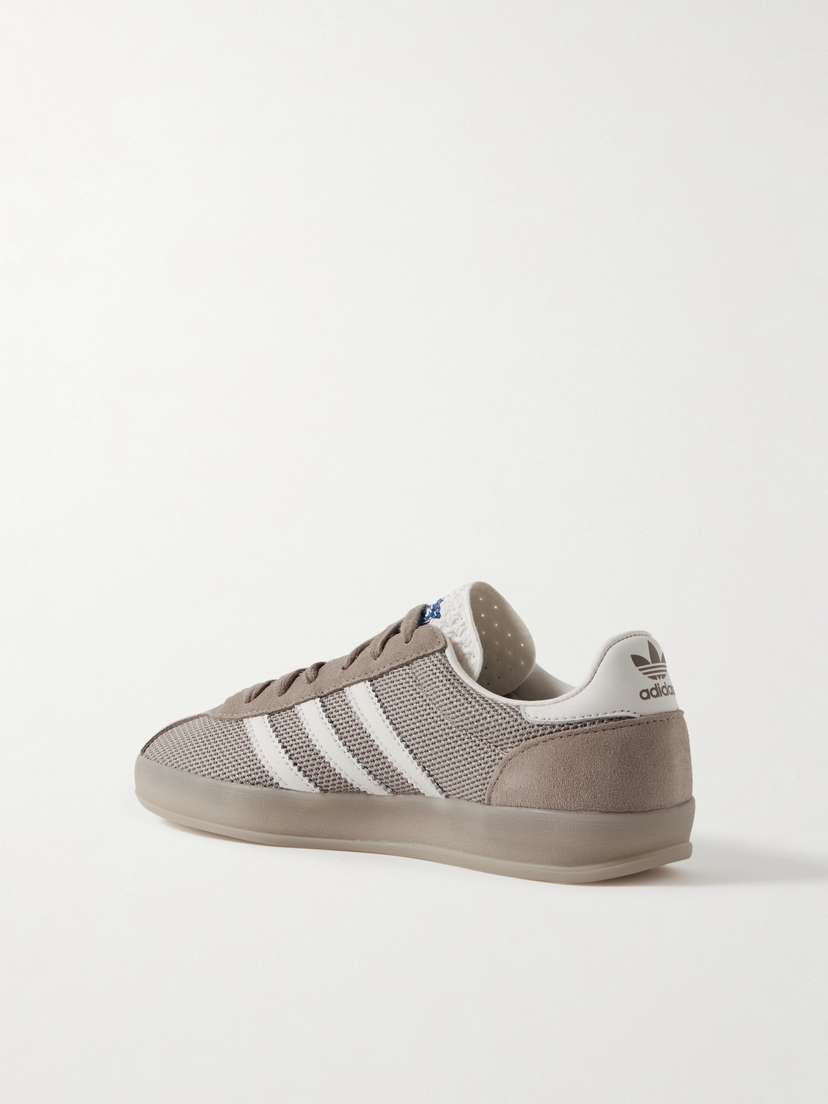 Кроссовки Gazelle Indoor Pro из замши и сетчатой кожи с отделкой Adidas Originals, коричневый — фото 3