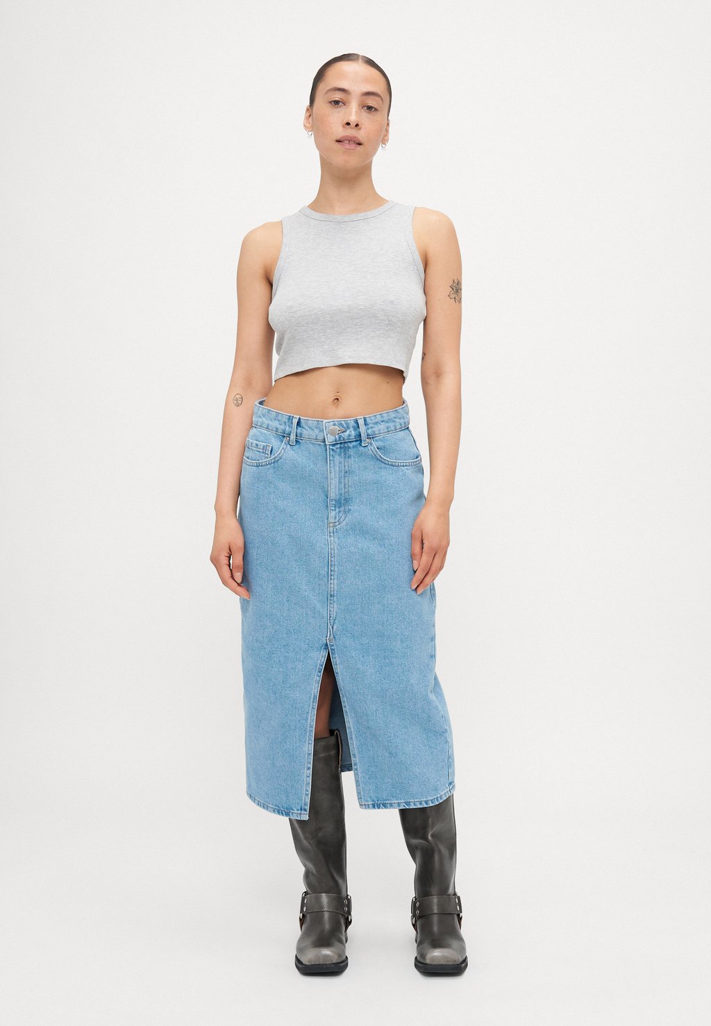 

Джинсовая юбка ONLBIANCA MIDI SKIRT ONLY Petite, деним