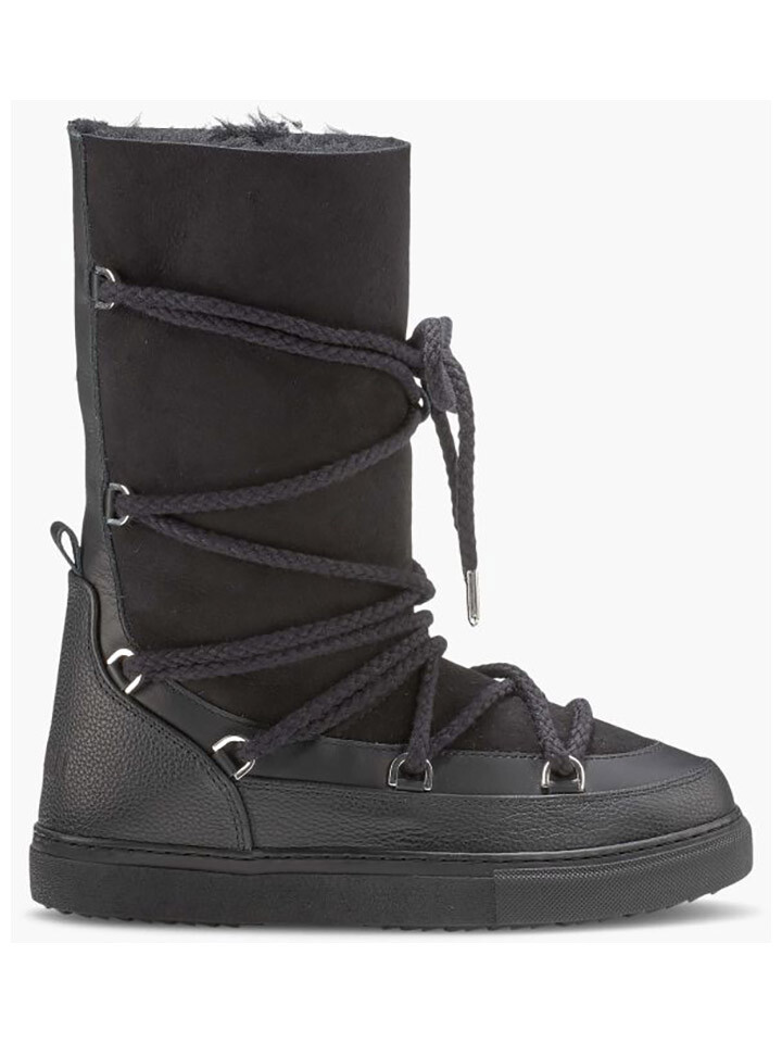 Ботинки INUIKII Leder Classic High Laced, черный