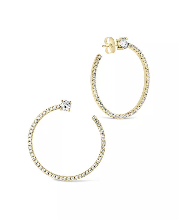 

Серьги-Гвоздики Cindy с круглыми кубическими цирконами Sterling Forever, gold