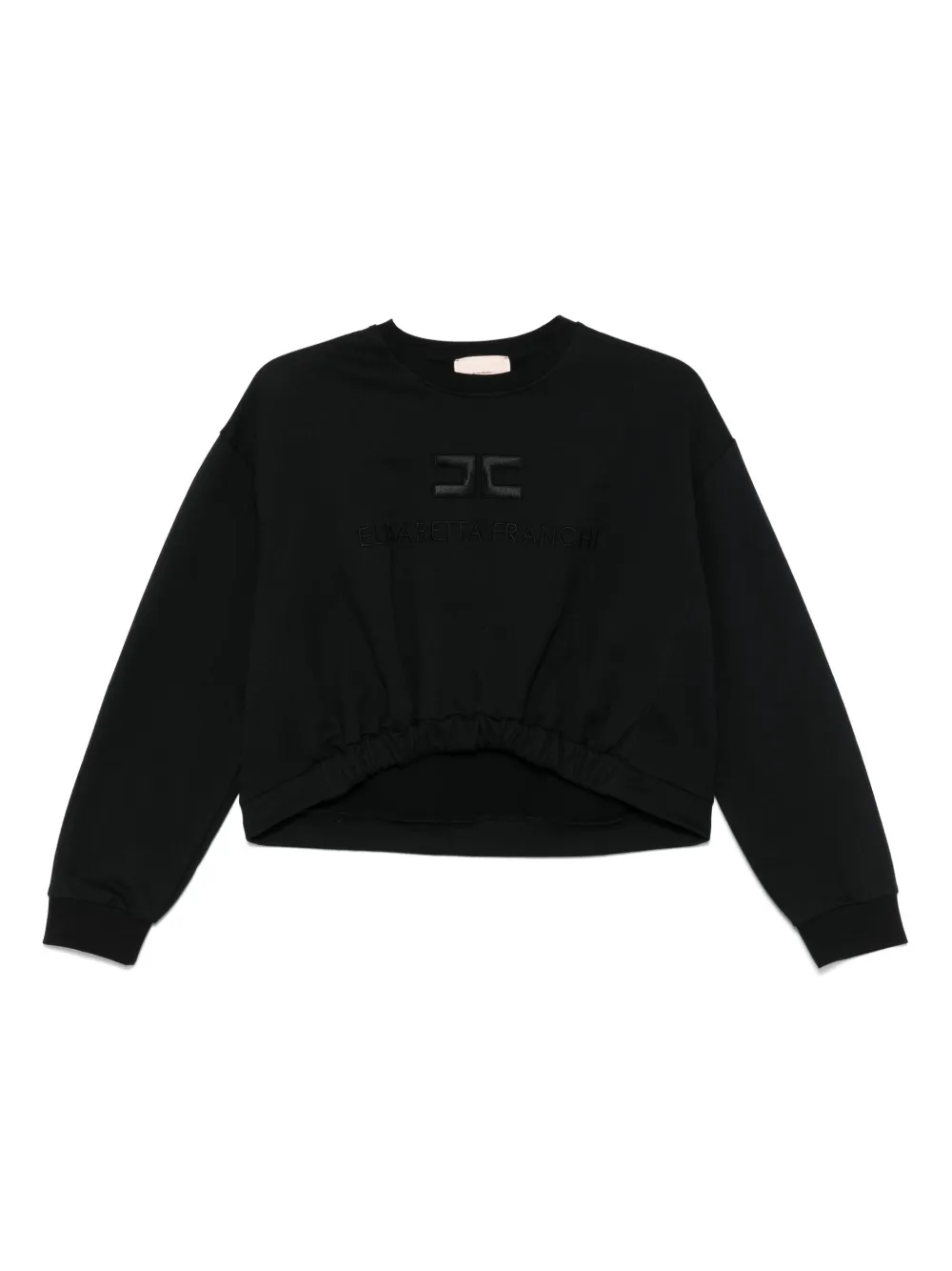 

Толстовка с вышитым логотипом Elisabetta Franchi La Mia Bambina, черный
