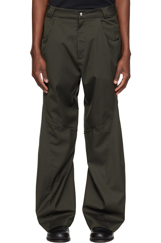 

Брюки с драпировкой и вытачками Cmmawear, цвет tarmac