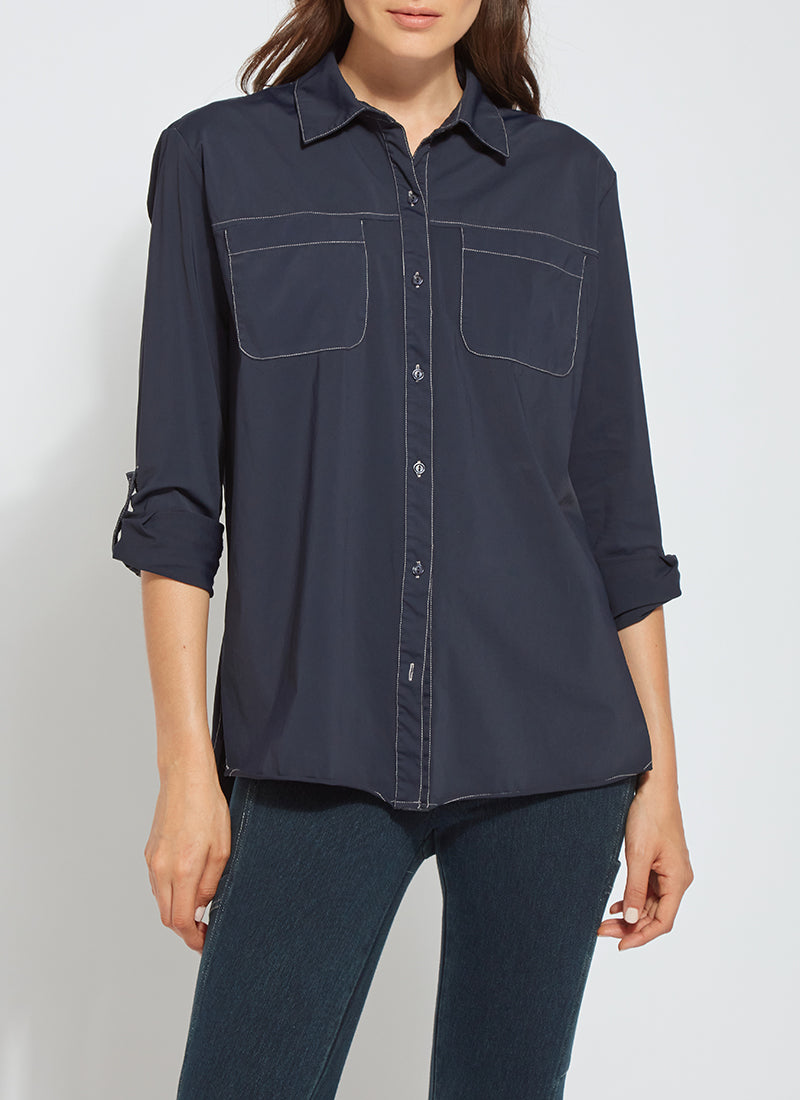 

Спортивная рубашка Camper Button Down Lyssé New York, цвет true navy