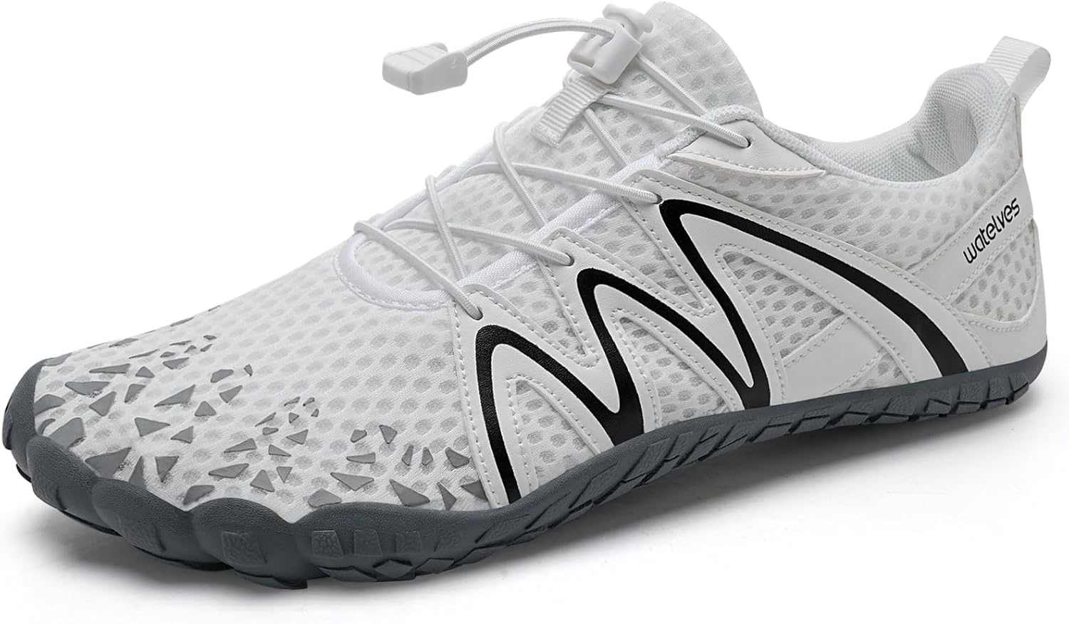 

Мужские водные тапочки, босоножки с быстрой сушкой, акваноски для активного отдыха, спорта, каякинга, лодочных прогулок, походов, серфинга и прогулок Watelves, белый