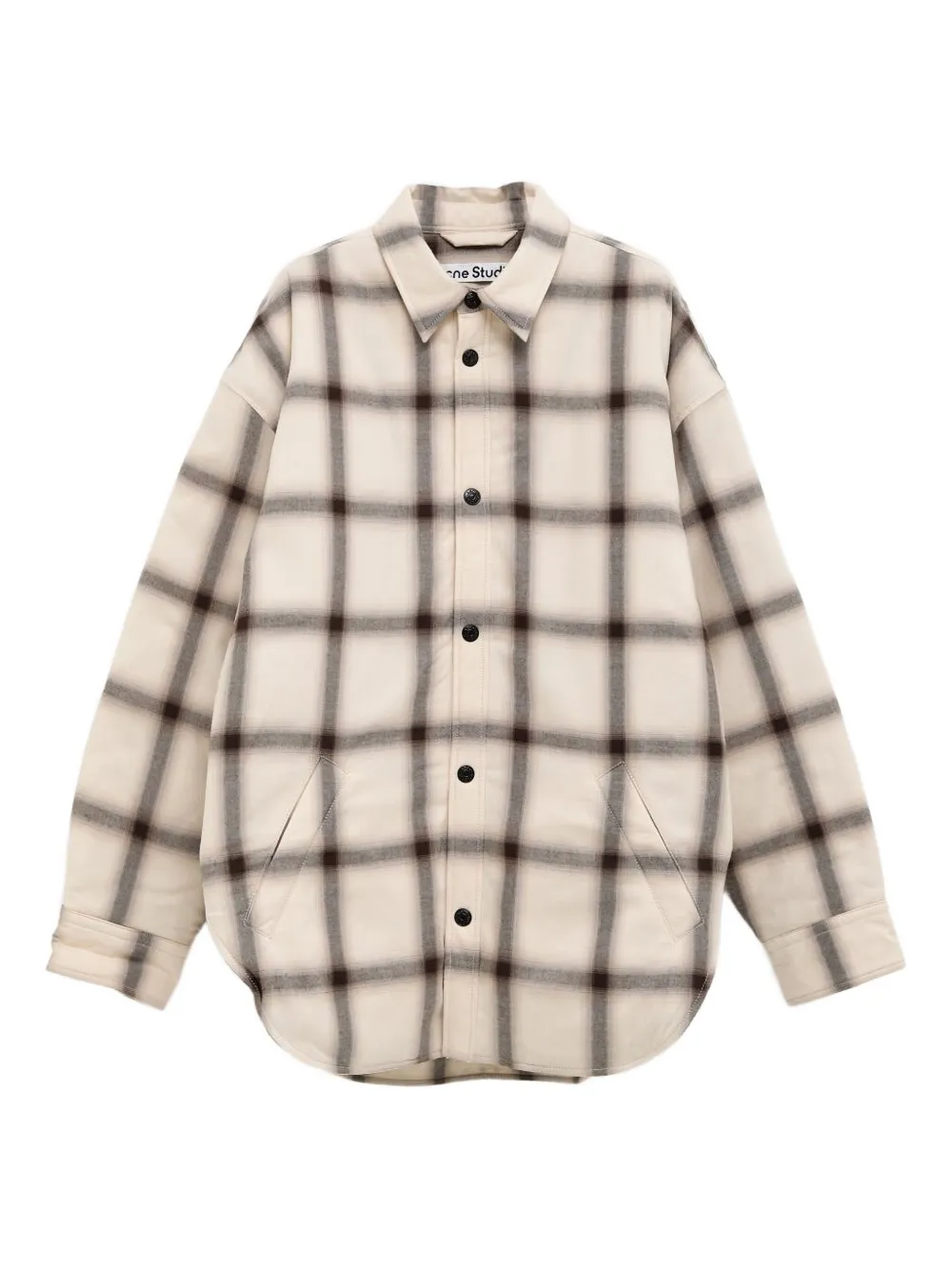 

Клетчатая куртка-рубашка Acne Studios, нейтральный