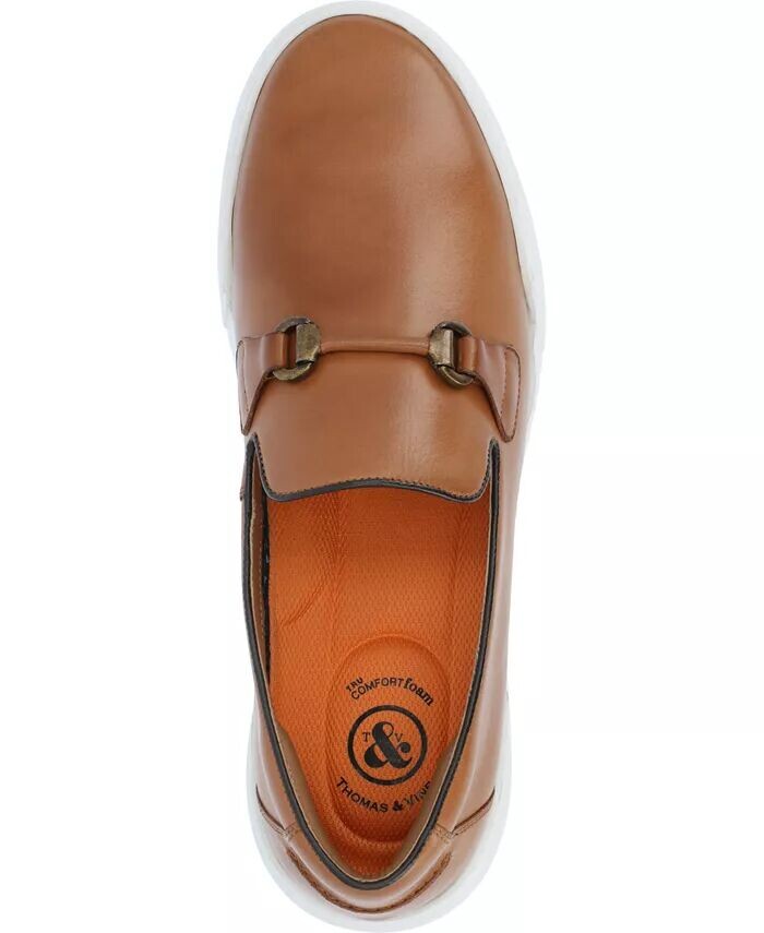 Мужские повседневные туфли Dane Plain Toe Bit Loafer Thomas & Vine, коричневый — фото 4