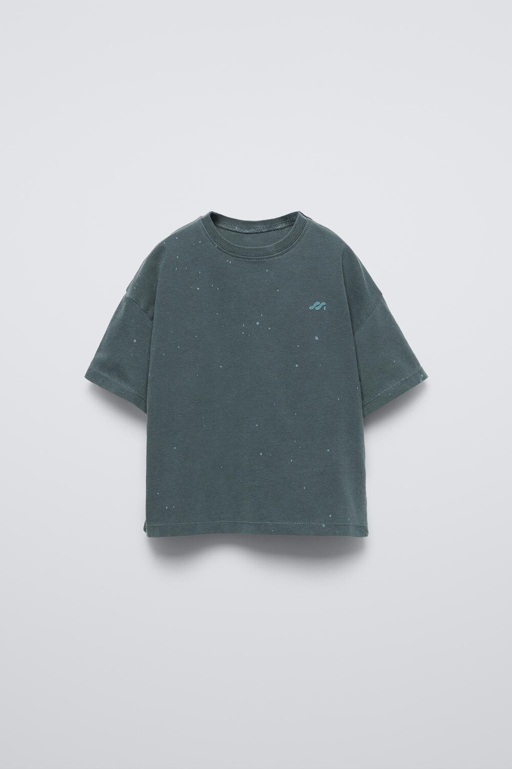 

Футболка с нарисованным логотипом ZARA, зеленый