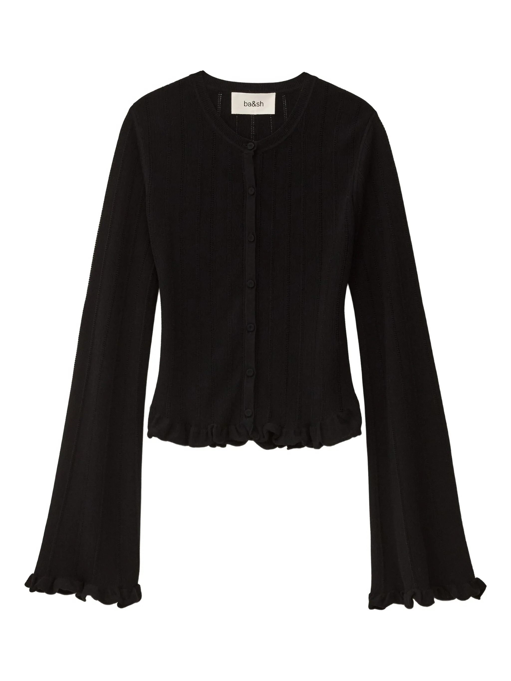 

Кардиган Vitis с оборками Ba&Sh, черный