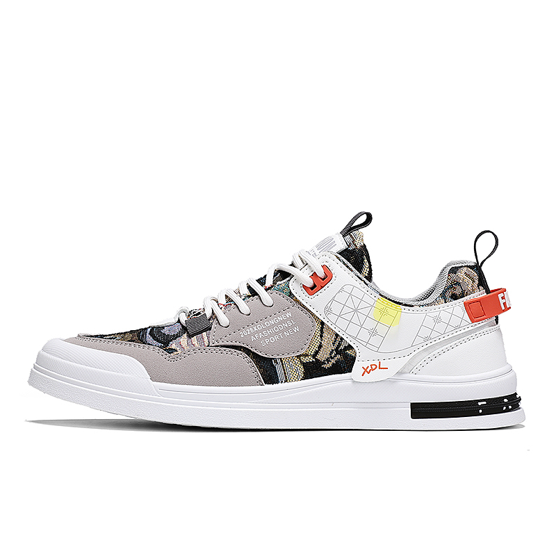 

BINGO DUCK Кроссовки для скейтбординга Coverage Low Top мужские бело-серые, цвет White Gray