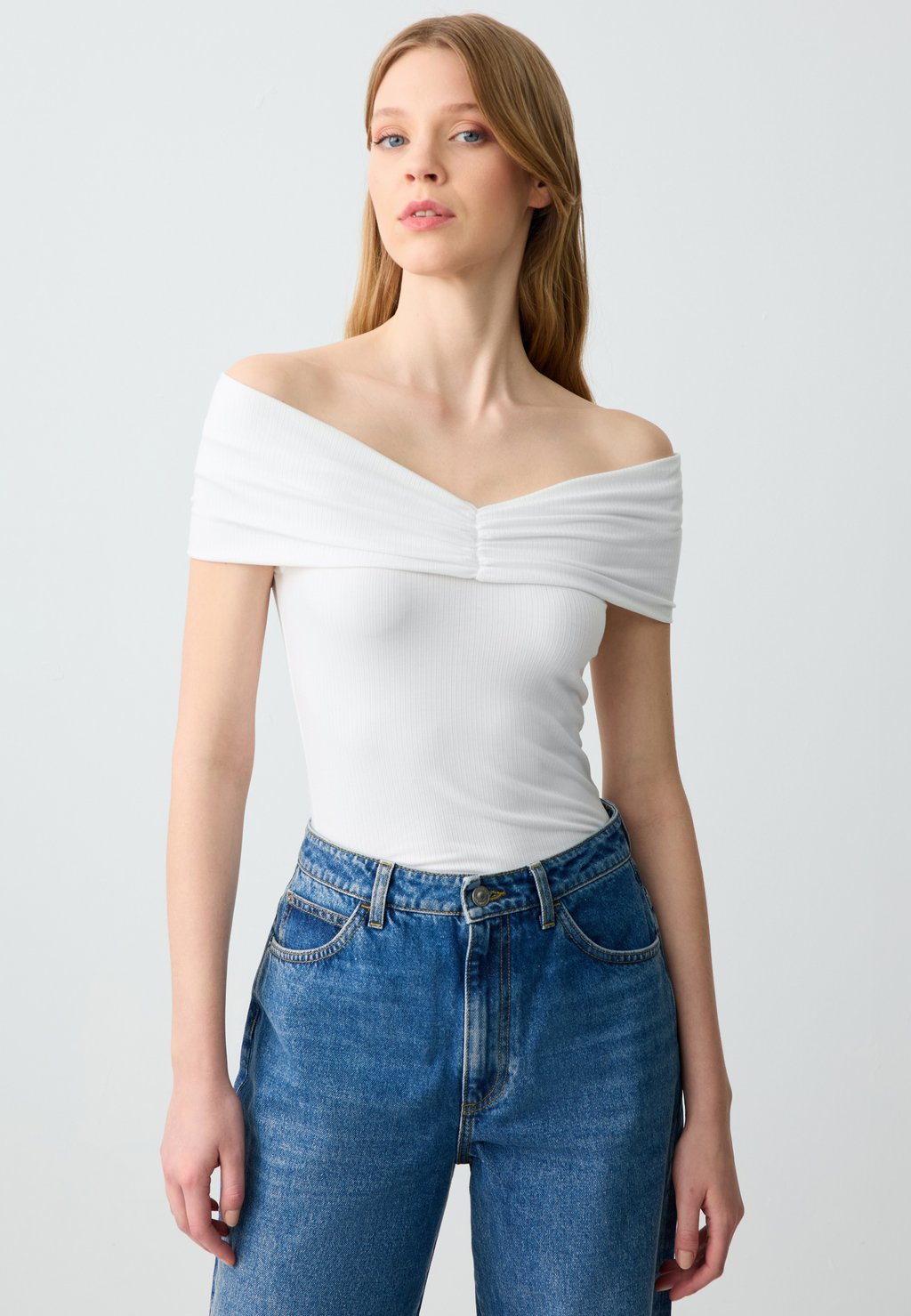

Футболка с принтом SLIM FIT BAROT COLLAR Jimmy Key, белый