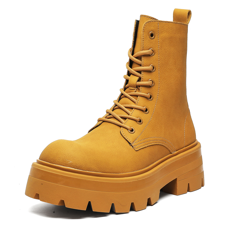 

V ZERO FIVE Желтые унисекс короткие ботинки мартин высотой 6 см 7258, цвет Yellow 7258 (Women's)