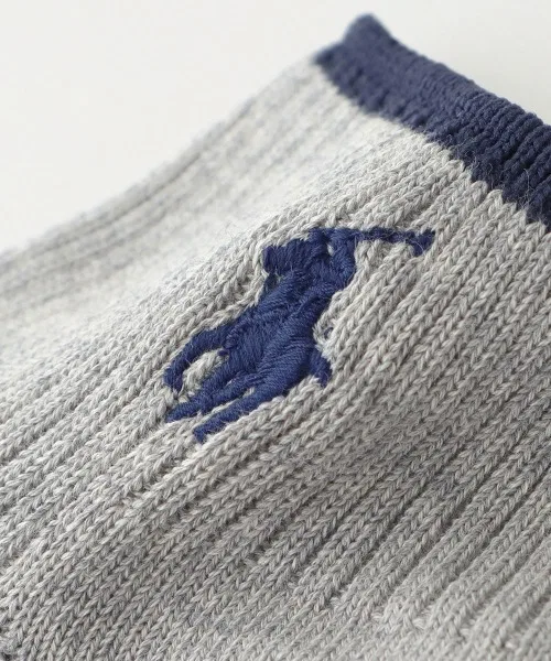 Носки Polo Ralph Lauren с логотипом, бордовые — фото 4