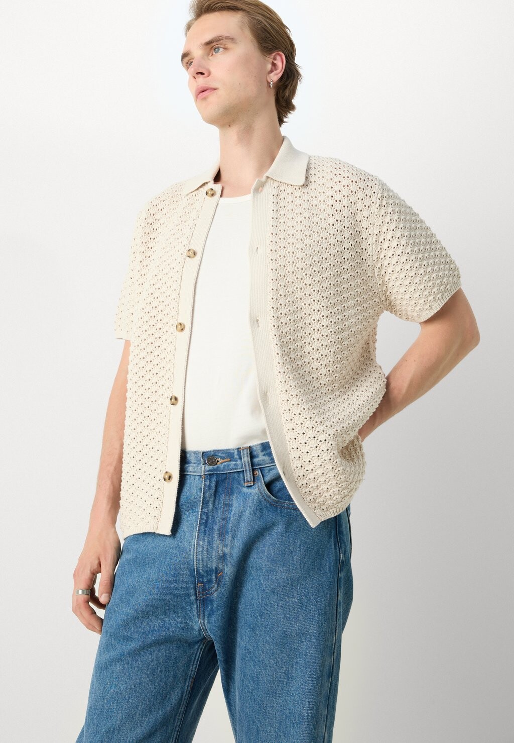 

Рубашка Gideon Shirt Les Deux, слоновая кость