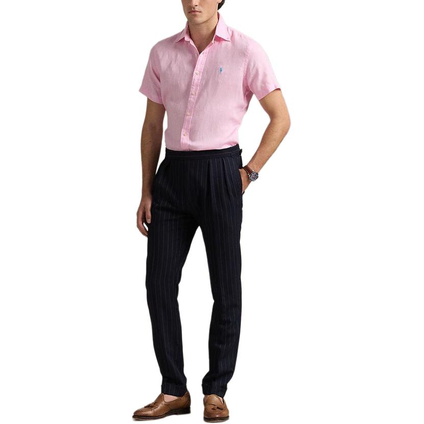Polo Ralph Lauren Рубашка SS25 мужская светло-розовая — фото 4