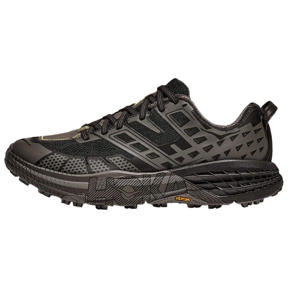 HOKA ONE ONE SPEEDGOAT 2 Trail Running Shoes мужские и женские, один стиль Black Gray