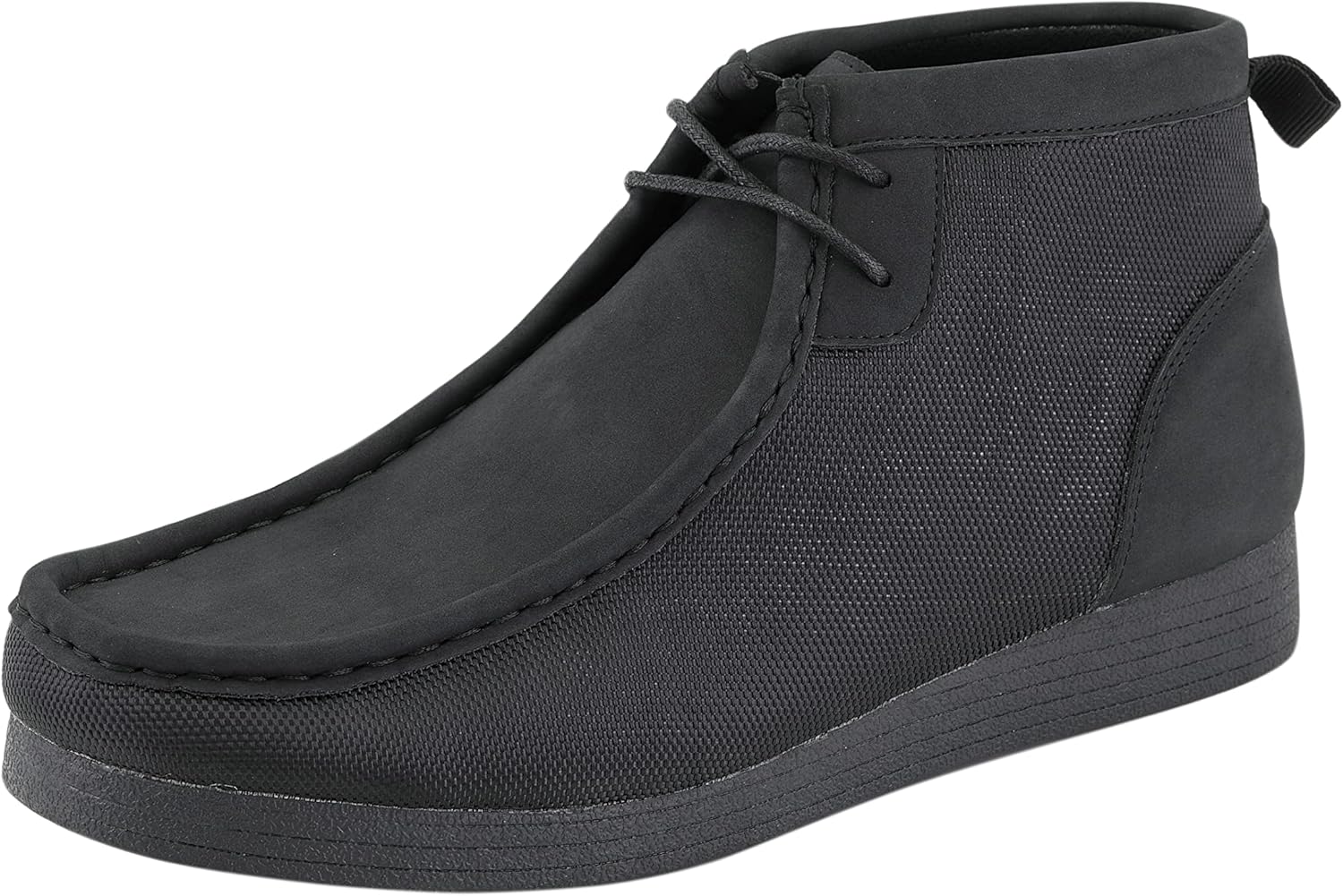 

Мужские повседневные ботинки Amali Chukka, высокие, на шнуровке, замшевые, пустынные ботинки с подошвой из каучука, черный